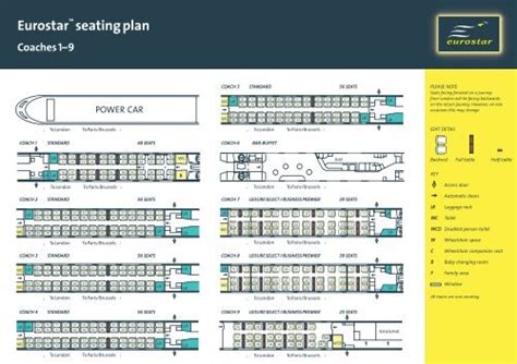 46 Eurostar Seating Plan Coach 10