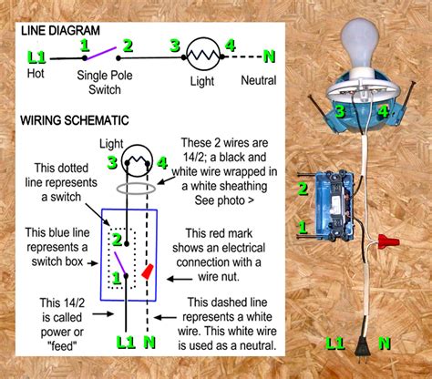 Single Pole Light Switch Diagram How To Wire A Single Light Switch My