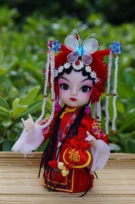Ancient Chinese Bride Peking Opera Performers Doll Beauty Artistic Home Decor ตุ๊กตา