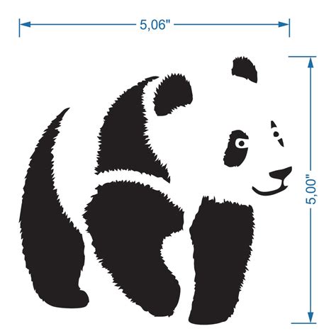 Panda Stencil Reusable Diy Craft Mylar Stencil For Painting Etsy