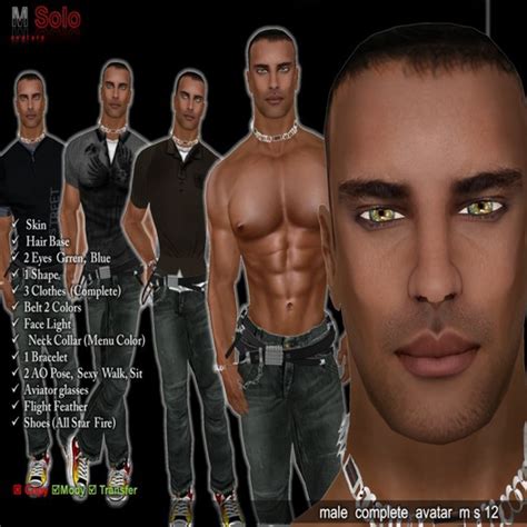 Second Life Marketplace Promocomplete Male Avatar Ms12