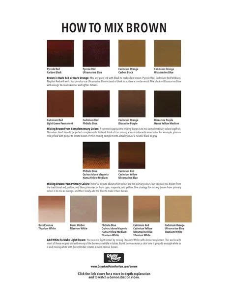What Colors Make Brown The Ultimate Guide To Mixing Brown How To