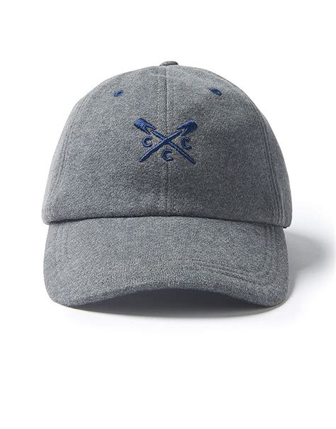 Mens Crew Jersey Cap In Grey Marl From Crew Clothing Company
