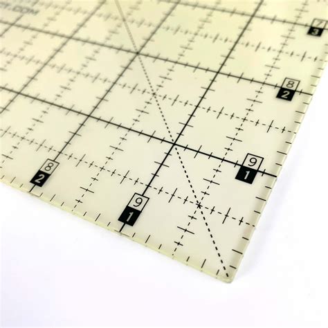 10 X 10 Inch Non Slip Quilting Ruler