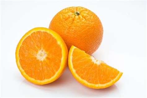 Premium Photo Closeup Of Two Oranges Isolated On White