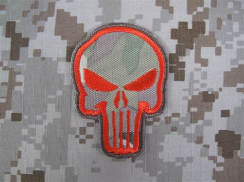 Specwarfare Airsoft Warrior Punisher Skull Navy Seal Velcro Patch Mc