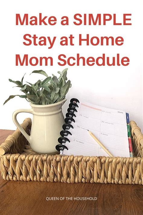 Simple Stay At Home Mom Schedule Artofit