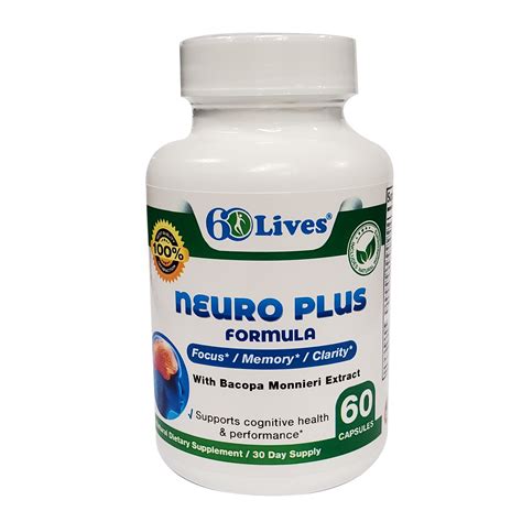 60lives Neuro Plus Advanced Formula Brain Support Supplement