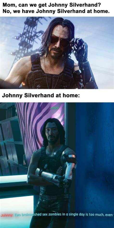 Johnny Silverhand Meme Captions Cute Viral