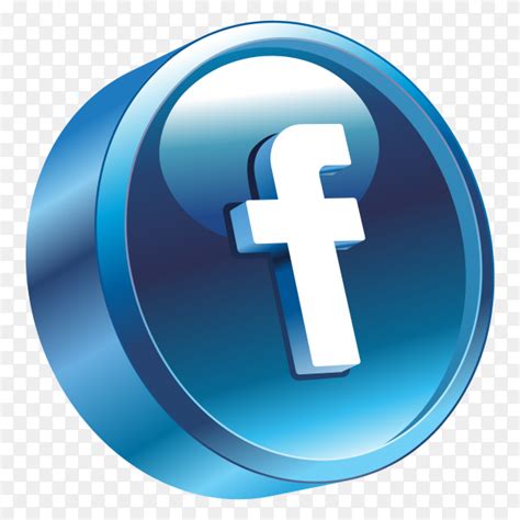 3d Facebook Logo On Transparent Background Png Similar Png