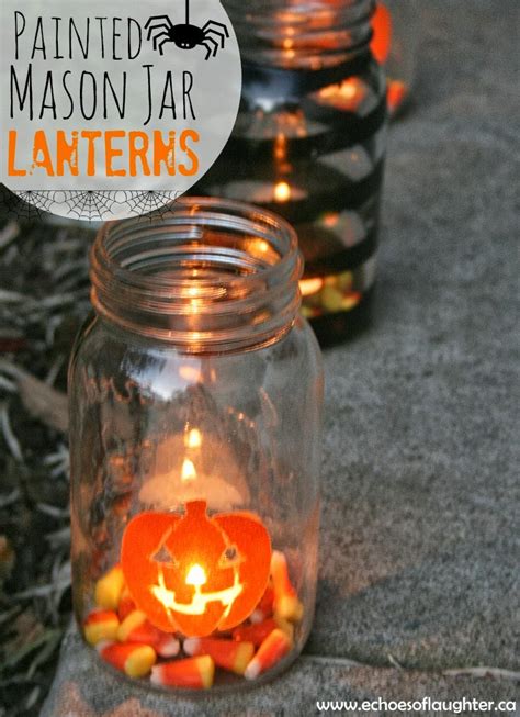 Painted Mason Jar Lanterns Echoes Of Laughter