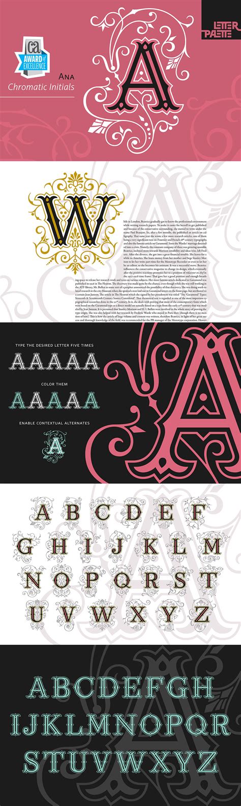 Ana Font Youworkforthem Lettering Lettering Design Monogram Fonts