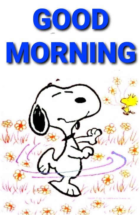 スヌーピーgood Morning Good Morning Cartoon Snoopy The Dog Snoopy And