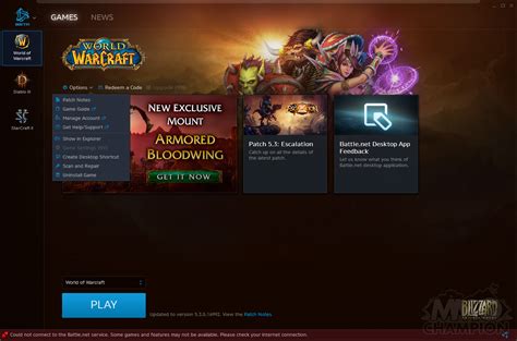 If the test have failed, then it will mean the hard drive is failing. Battle.net Desktop Client - MMO-Champion