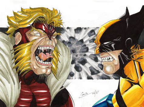 Sabretooth V Wolverine By Camillo1988 On Deviantart