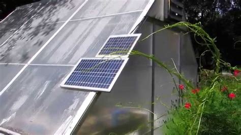 Solar Powered Greenhouse Fan I Installed For A Neighbor By Kvusmc