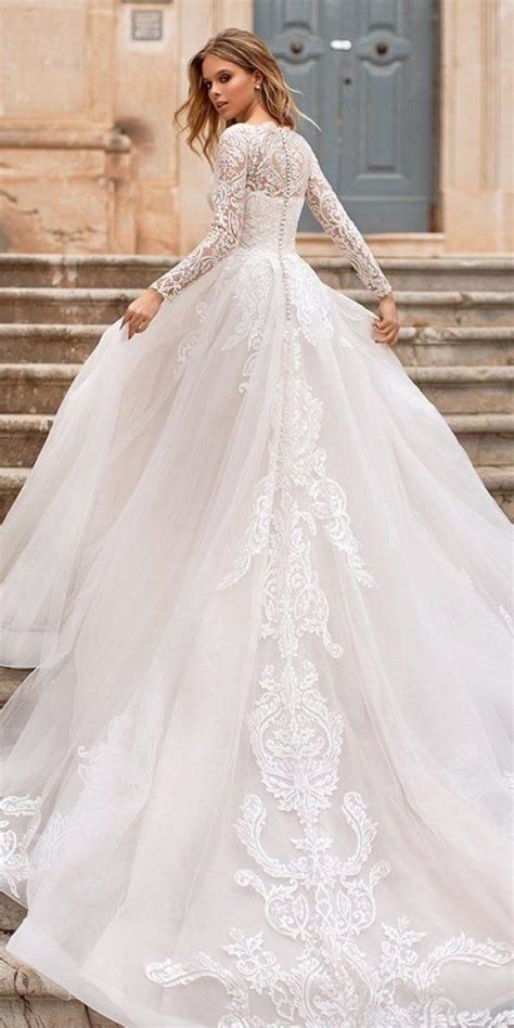 Ball Gown Wedding Dresses With Sleeves 24 Lace Ball Gown Wedding