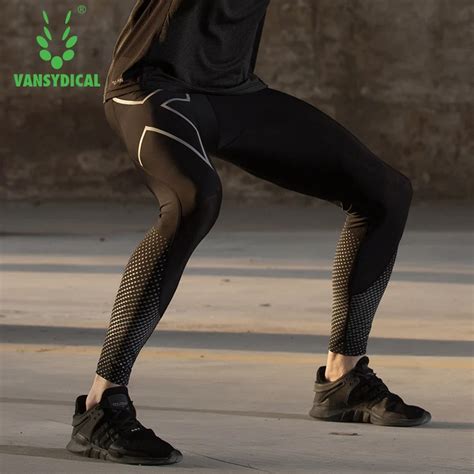 2018 vansydical running tights men jogging leggings fitness gym clothing sport leggings men