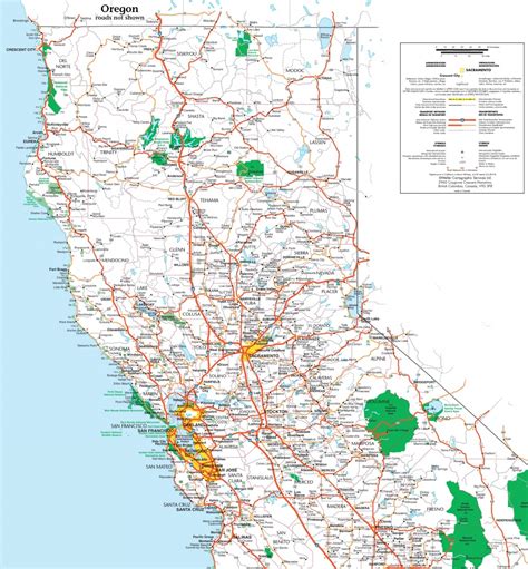 Road Map Of Northern California Coast Free Printable Maps