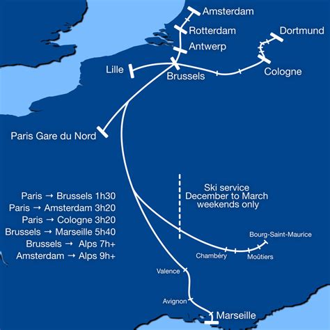 Thalys Route Map