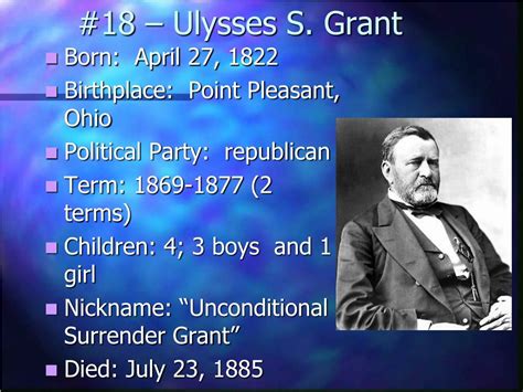 Ppt 18 Ulysses S Grant Powerpoint Presentation Free Download