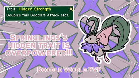 Springling Is Just Overpowered Doodle World Pvp Youtube