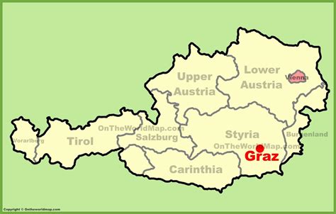Graz Austria Hartă Harta Din Graz Austria Europa De Vest Europa
