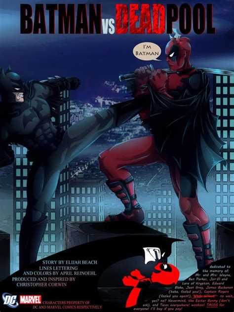 Batman Vs Deadpool By Manic Goose On Deviantart