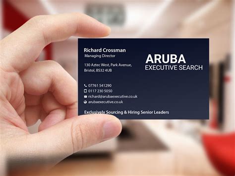 Elegant Serious Recruitment Business Card Design For A Company By