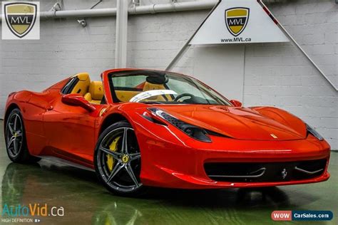 This is ferraris follow up to the biggest advance in performance and reliability when the 458 was released. 2014 Ferrari 458 for Sale in Canada