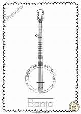Banjo Instruments Pdf sketch template