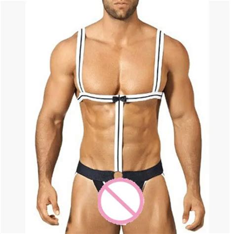 Buy Womail Novelty Sexy Men Mankini Thong Underwear Waiter Costume Bodysuit