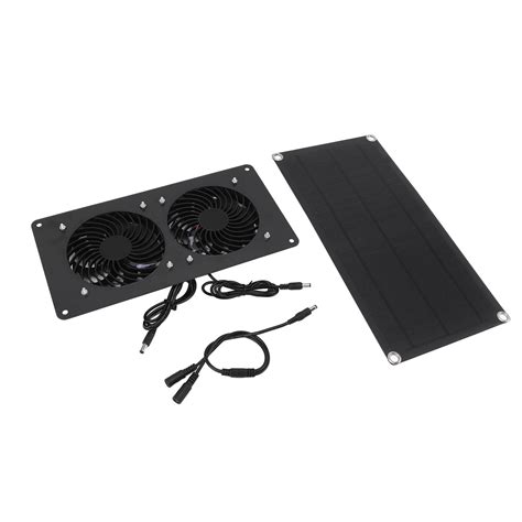 Solar Powered Exhaust Fan Professional 10W High Efficiency Double Fans