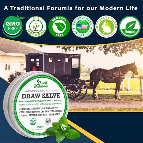 Draw Salve Authentic Amish Formula Natural Powerful Salve Provides