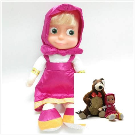 29cm Masha Toys Doll Russian Language Musical Bear Talking Masha Action