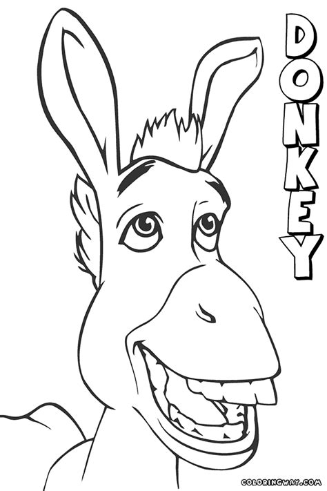 Donkey Shrek Coloring Pages Coloring Pages Shrek Embroidery Template