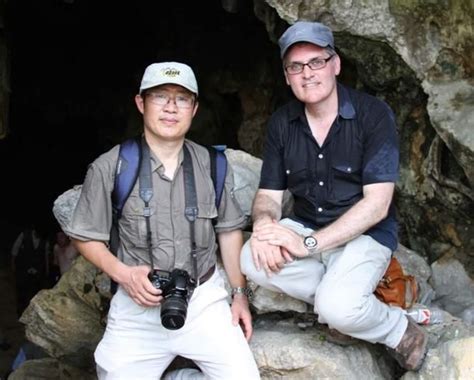 The Author And Colleague Ji Xueping At A Palaeolithic Cave In Southern