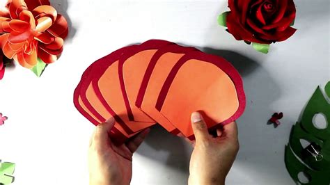 Cara Membuat Paper Flower Bunga Kertas Mudah Diy Paper Flower Easy