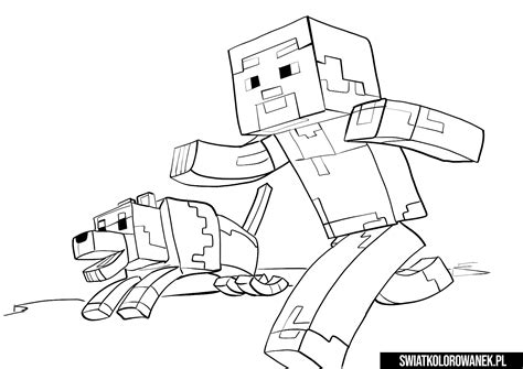 Minecraft Postacie Kolorowanka Steve Kolorowanki Do D Vrogue Co