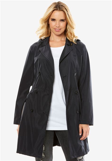 Packable Trench Coat Plus Size Coats And Jackets Roamans