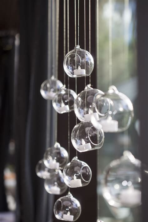 Hanging Glass Balls With Tea Light Candles Home Decor