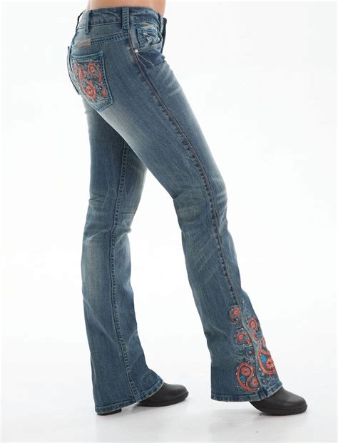 Cowgirl Tuff Girls Wild Paisley Jeans Cowgirl Tuff Rodeo Outfits Embellished Jeans