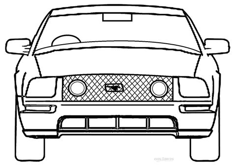 Sports car pictures to colour. Printable Mustang Coloring Pages For Kids | Cool2bKids