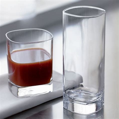 Strauss Double Old Fashioned Glasses Set Of 12 Reviews Crate And Barrel Square Drinking