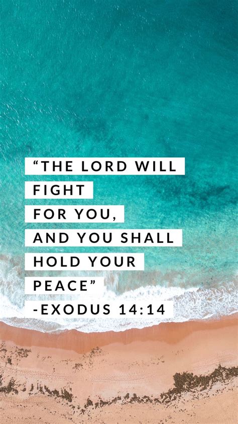 Exodus 1414 Nkjv Scripture Wallpaper Ocean Summer The Lord Will