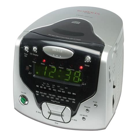 Roberts Cd Cube Cr9986 Clock Radio With Cd Player And Headphone Output In