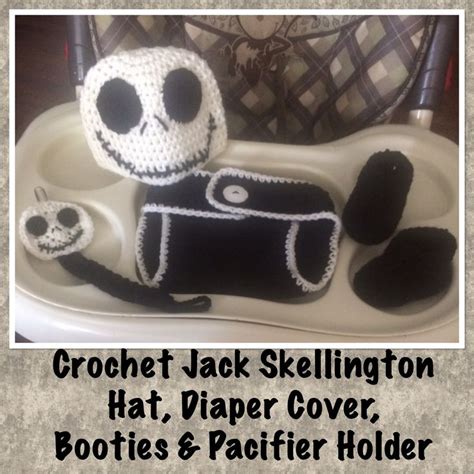 Crochet Jack Skellington Baby Set Crochet Character Hats Jack