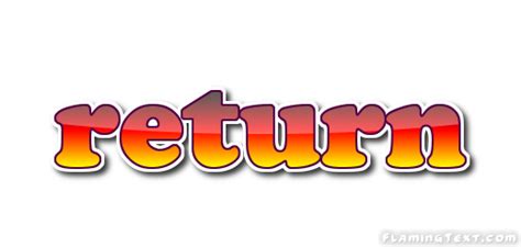 Return Logo Free Logo Design Tool From Flaming Text