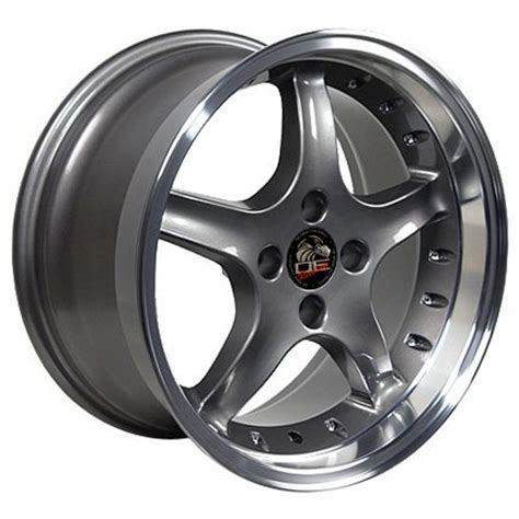 17 Fits Ford Mustang 4 Lug Cobra R Wheel Anthracite 17x9