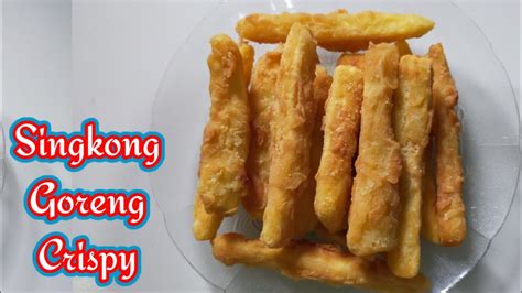 Ambil 1 sendok adonan kulit, beri isi secukupnya. RESEP MEMBUAT SINGKONG GORENG CRISPY - YouTube